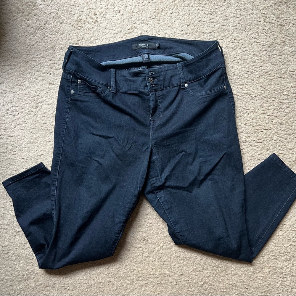 Torrid Highrise Dark Denim Jeans